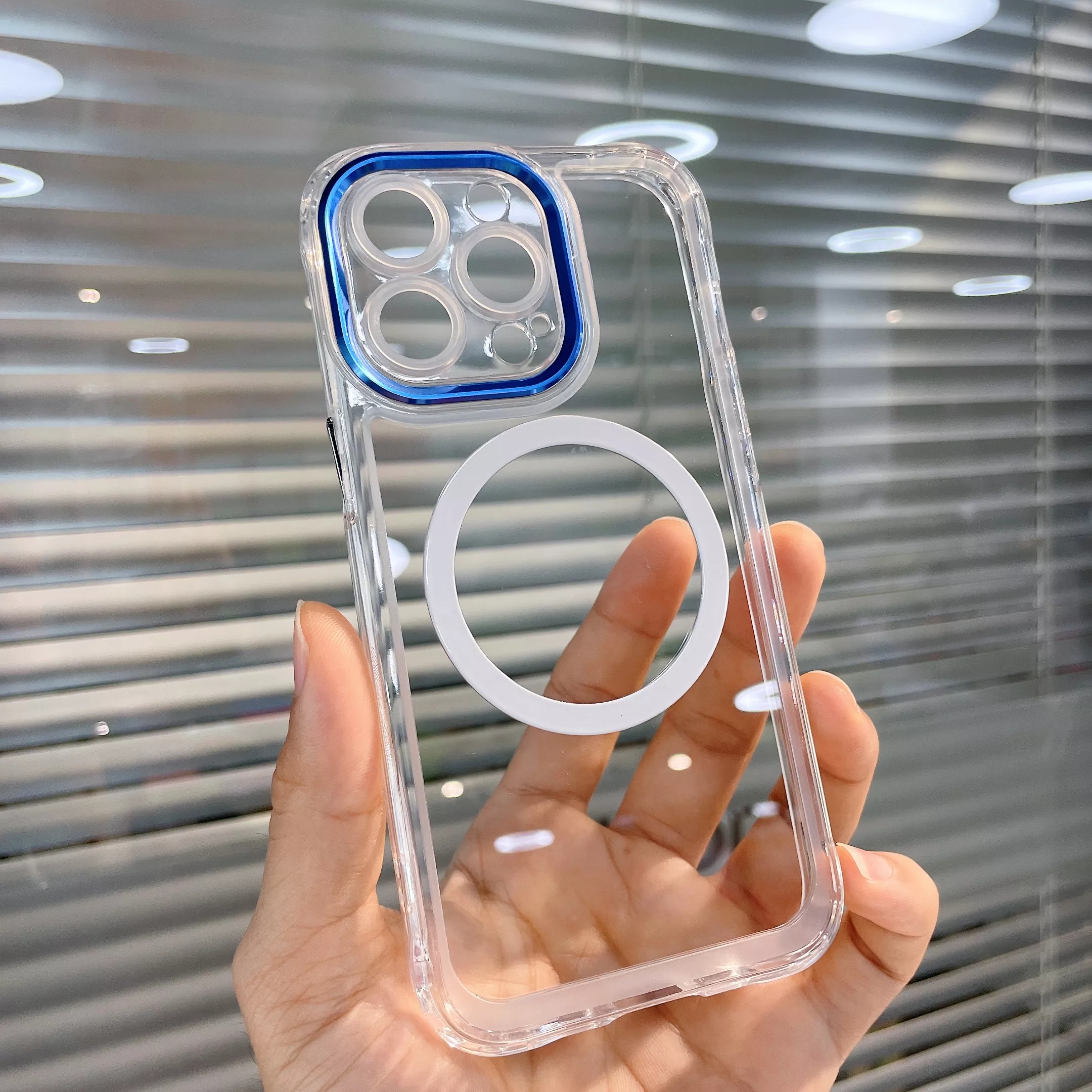 Support Wireless Charge Soft Silicone Phone Case For Iphone 13 Pro Max Magnetic Cover