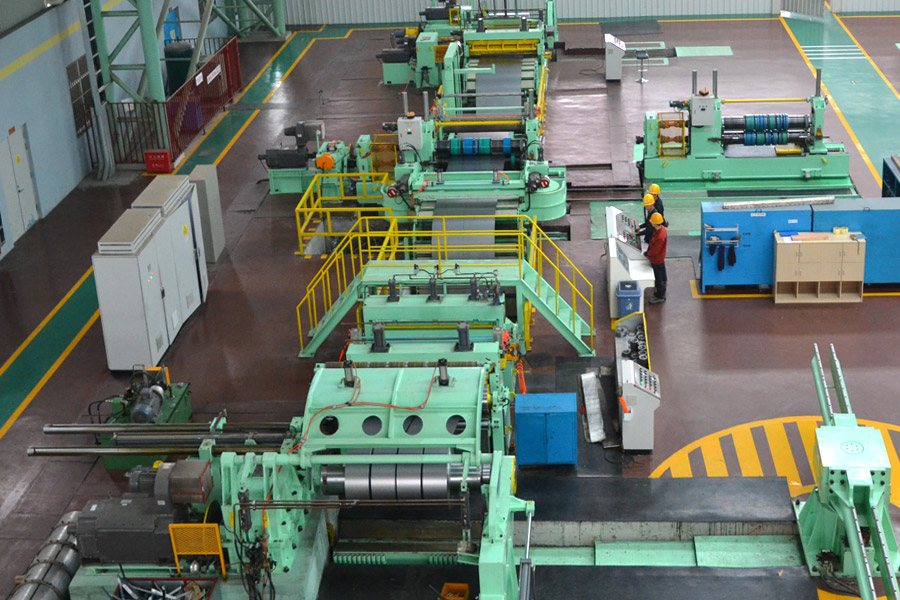 Heavy Duty Stainless Steel Cut To Length Machine Slitting PLC control