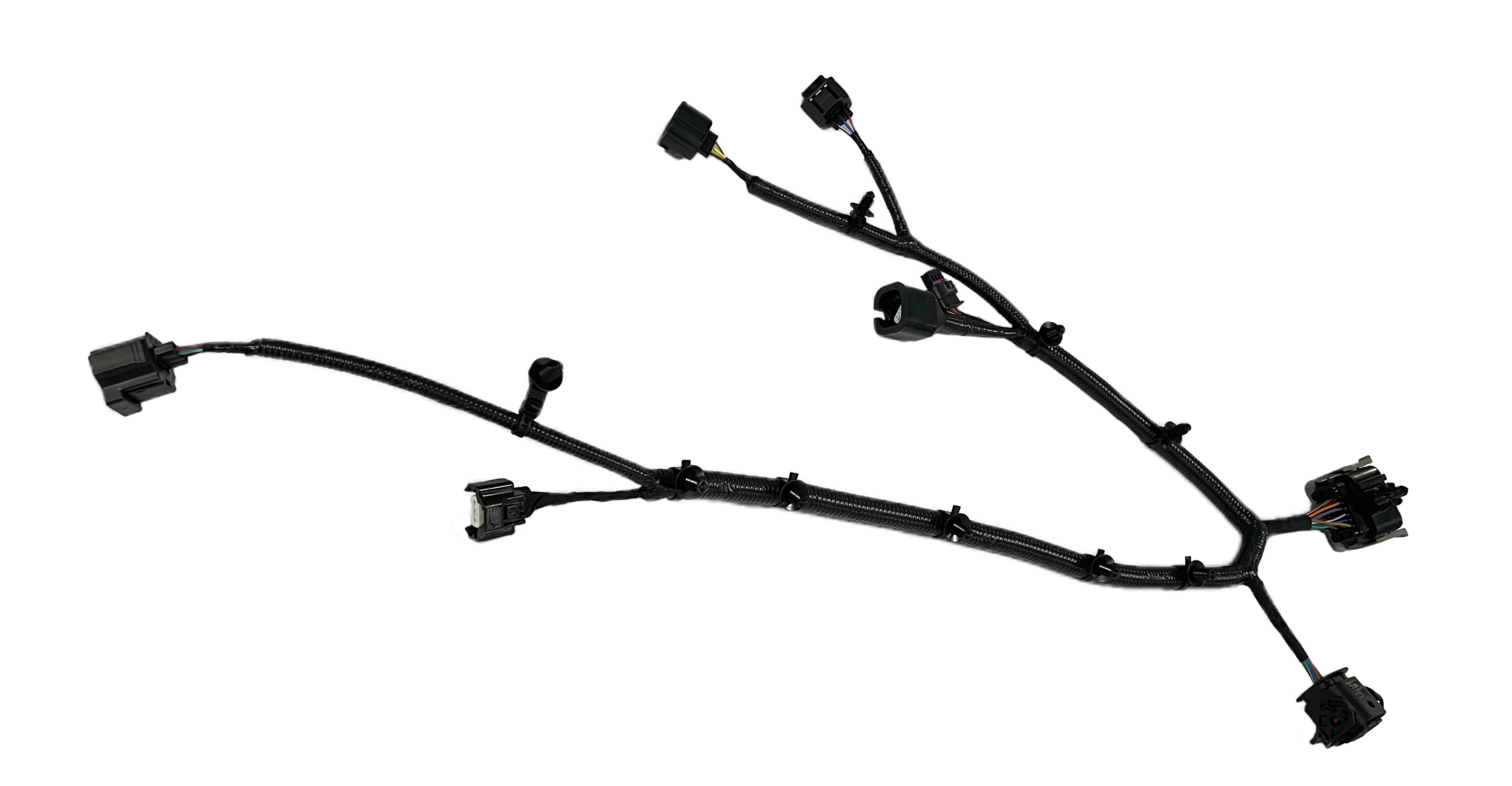Black Transmission Custom Wire Cable Assemblies For Automotive Customized Size