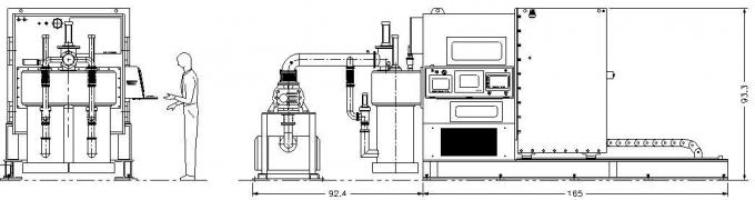 Intuitive PLC  IPC Control Roll to Roll Vacuum Web Coating With Thermal Resistance Evaporation