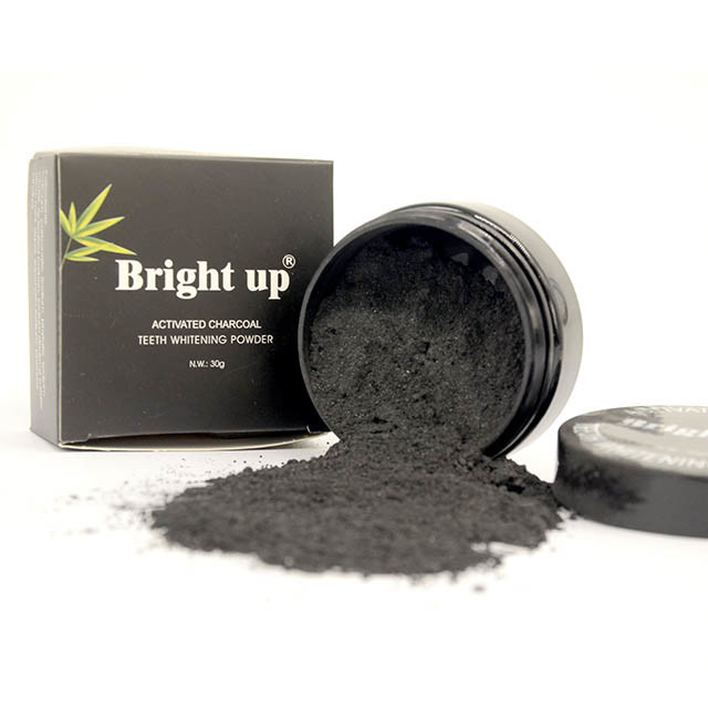 Black activated charcoal Teeth Whitening Powder Private Label ISO