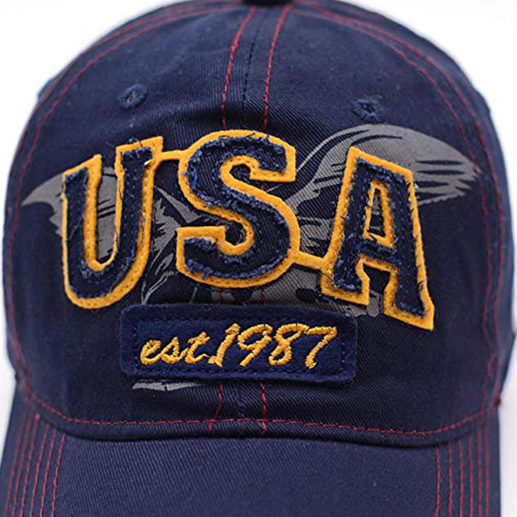 Customize Six Panels Embroidered Baseball Caps 54Cm For Kids