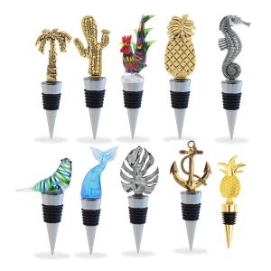 China Custom Wine Bottle Stopper Metal Silicone Bottle Stoppers Die Casting wholesale