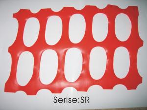China PP / PE Orange Snow Fence Construction Safety Netting , Diamond Grid on sale