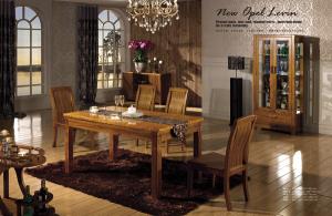 China Wooden table chair dining set/ wine cabinet/dining cabinet/dining car wholesale