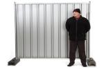 2.4m Steel Hoarding Panel Weight 40Kg