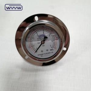 China Liquid Filling Hydraulic Machine Shock Proof 100psi 63mm Stainless Steel Oil Pressure Gauge With Flange wholesale