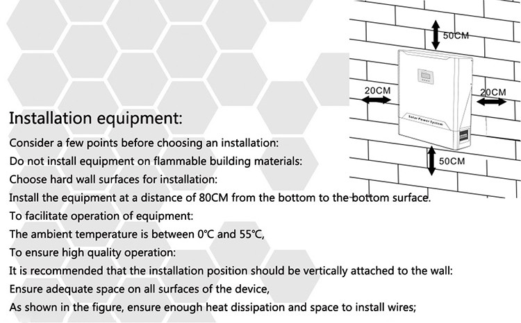 24vdc To 120vac 50Hz High Wattage Power Inverter 3KW Solar Inverter