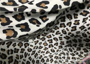 China Custom Printed Double Knit Fabric Panther Print With Wet Screen Printing on sale