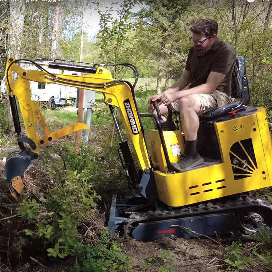 ZM10 Kubota Engine Diesel Digger Mini Pelle 1 Ton Excavator Machine