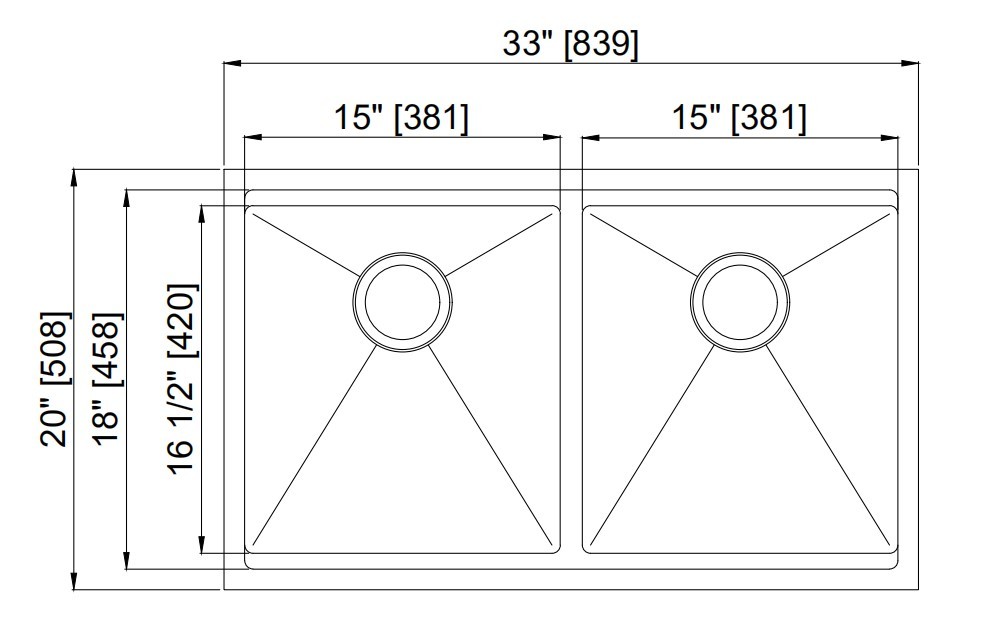 Anti Rust 304ss Top Mount Stainless Steel Kitchen Sink With Sound Dampening Pad