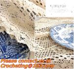 handmade, Crochet Round table clothing - table cover, handmade crochet, blanket,