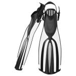 Commercial Long Black Jet Scuba Diving Fins Freediving Spearfishing Customized