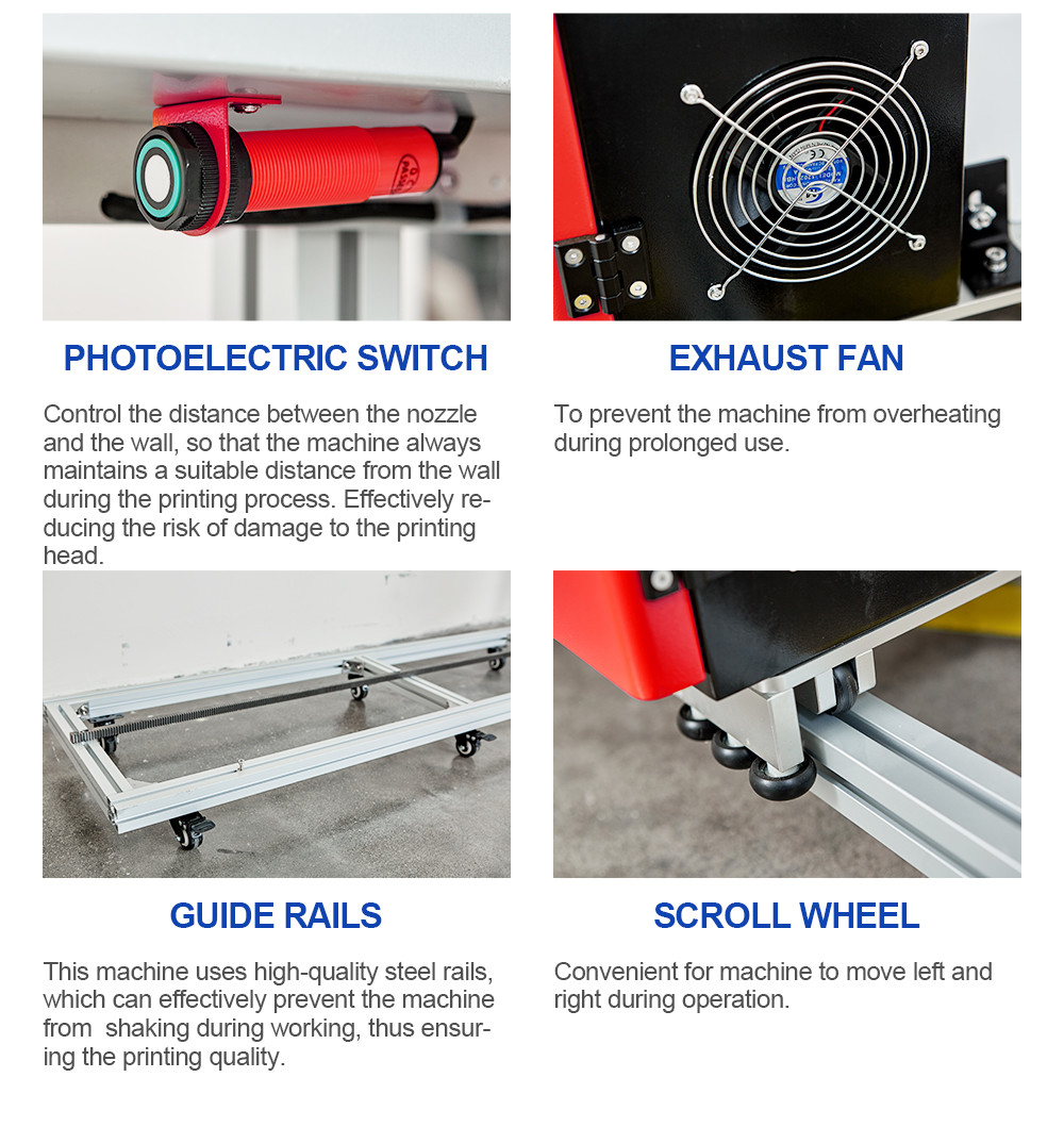 Vertical Type Direct to Wall UV Printer Machine Price for Ceramic Tile / Wooden Board / Glass Painting