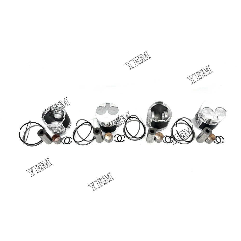 4PCS For Perkins 404D-22 Piston With Rings Engine 404D-22T
