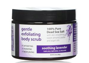 China Gently Exfoliating Body Scrub , Lavender Body Scrub With Soothing Lavender wholesale
