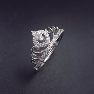 China Crown Ring Loyal Castle Princess Silver Rings For Women In Engagement wholesale