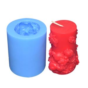 China Customized Silicone Candle Mold Sustainable Disposable 3D Candle Moulds wholesale