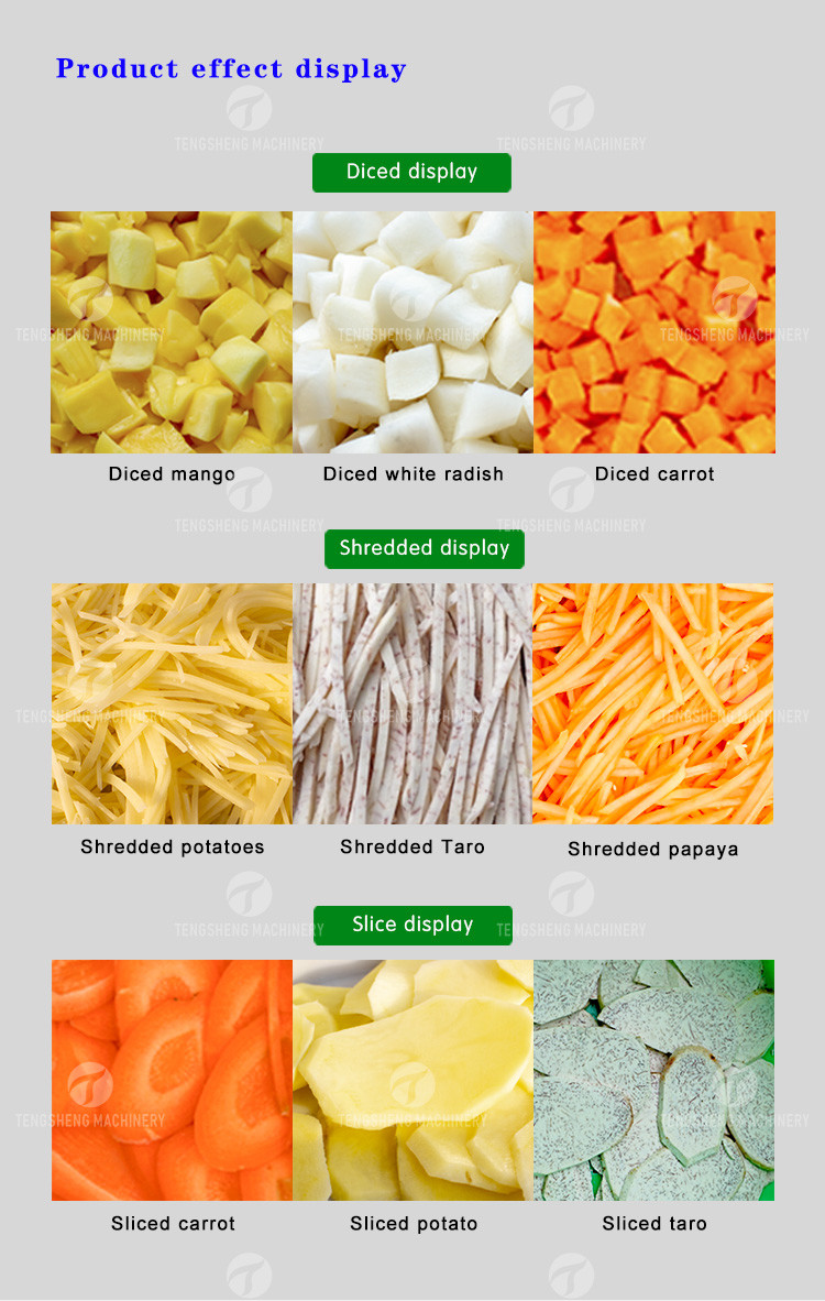 Steric Circle Knife Set Vegetable Processing Machine Potato Cutting Input Funnel