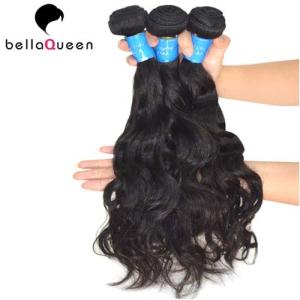 China Unprocessed Natural Black Burmese Remy Hair , Water Wave Hair Extensions wholesale
