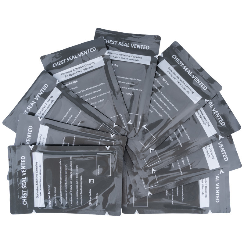 CE First Aid Supplies Wounds Adhesive Emergency Transparent Chest Seal For Rescue Kit