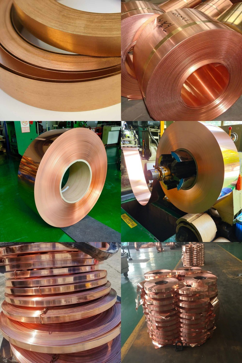 Cold/Hot Rolled Copper Roll Strip 99.99% 10mm 12mm H63 H65 H68 Tp1 Tu2 Copper Coils Suppliers