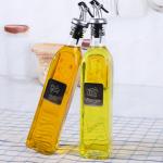 Clear Glass Olive Oil Dispenser Bottles Cooking Oil Container for Kitchen