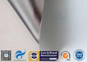 China 0.43mm Heat Reflective Fiberglass Fabric Aluminium Foil Laminated Fiber Glass Cloth wholesale