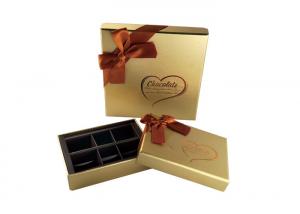 China Luxury Chocolate Presentation Boxes / Empty Christmas Chocolate Boxes wholesale