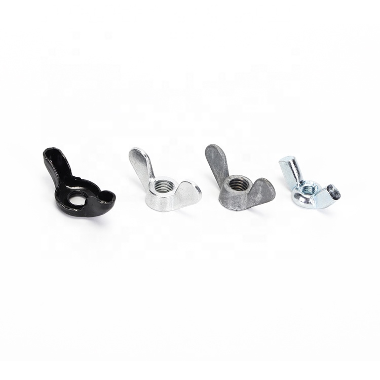 M8 Metal Wing Nut Cold Forged SUS316 Material White Stamping