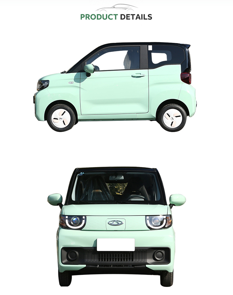 High Speed Chery QQ Ice Cream Mini EV Car with 120km Pure Electric Range