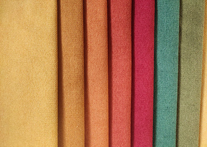 SGS Plain Sofa Fabric 215gsm Polyester Chenille Upholstery Fabric
