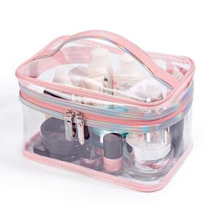 China Large Capacity Clear PVC Cosmetic Bag One Compartment wholesale