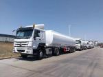 3axles 40000-60000 Liters Heavy Duty Petrol Transport Oil Fuel Tank Trailer with