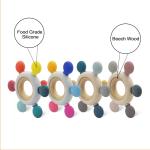 BSCI Food Grade Silicone Teether EN71 BPA Free Nuby Wood