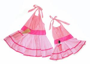 China Parent Child Pink Cute Polyester Kitchen Cooking Apron wholesale
