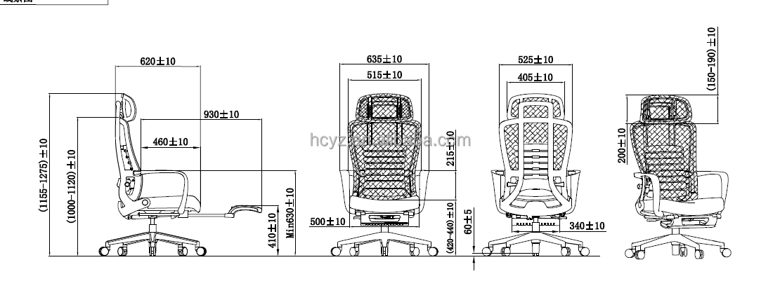 Ergonomic Office Chair with Mesh Swivel Revolving Design and Customized OEM ODM Options