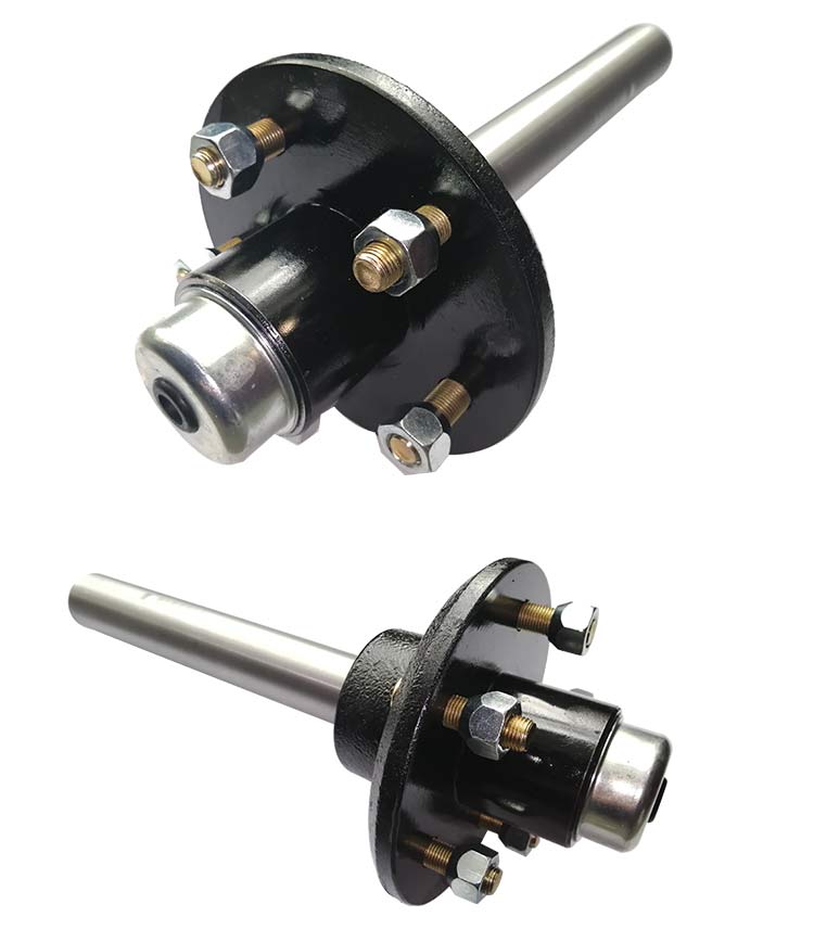 3500 lb 5 on 4.5" Trailer Hub Assembly with Customized Spindle Length and Materials