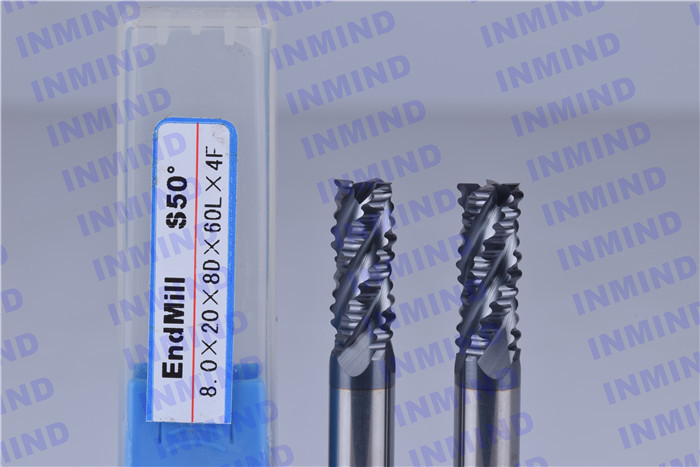 Middle / Low Speed Roughing End Mills With Tungsten Carbide Material SGS