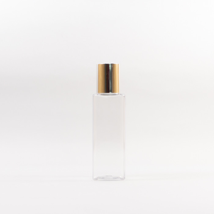 Square Plastic Bottle Toner Container 150ml 5oz Matted Finishing Customer Logo Printing