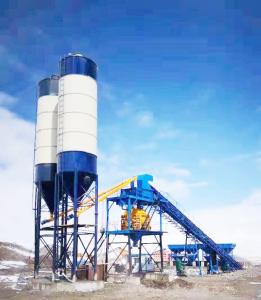 China 120m3 / H Forced Stationary Concrete Batching Plant Environmental Protection wholesale