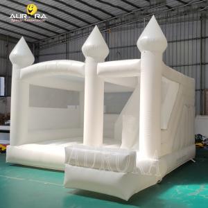 China Commercial Adults Kids Inflatable White Wedding Bouncy Castle Modern Bounce House wholesale