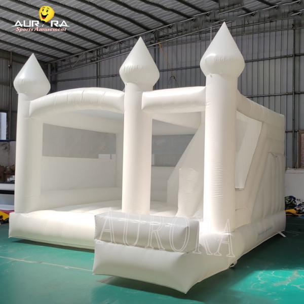 Commercial Adults Kids Inflatable White Wedding Bouncy Castle Party White Bounce
