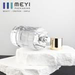 White Perfume Spray Bottle 100ml 0.075ml Cylinder Round