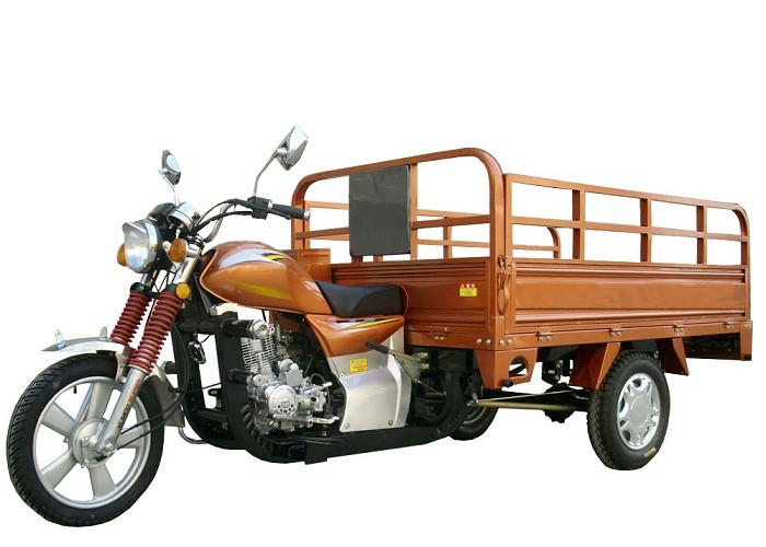 250cc Three Wheel Cargo Motorcycle , Cargo Motor Tricycle Air Cooling Engine