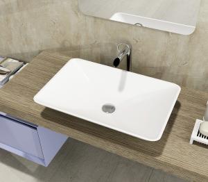 China High Strength Counter Top Basin Chemical Resistant Easy To Clean wholesale
