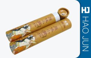 China Professional Printed Round Cardboard Wine Tubes With Lids , Eco Friendly wholesale