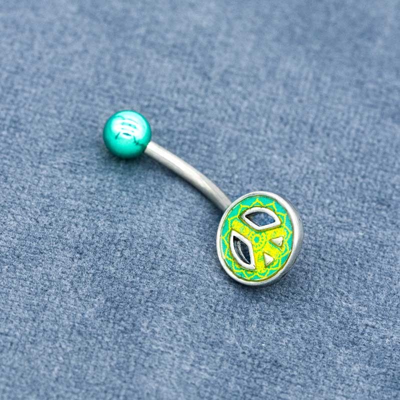 14G 1.6mm Stainless Steel Piercing Jewelry Belly Button Barbell