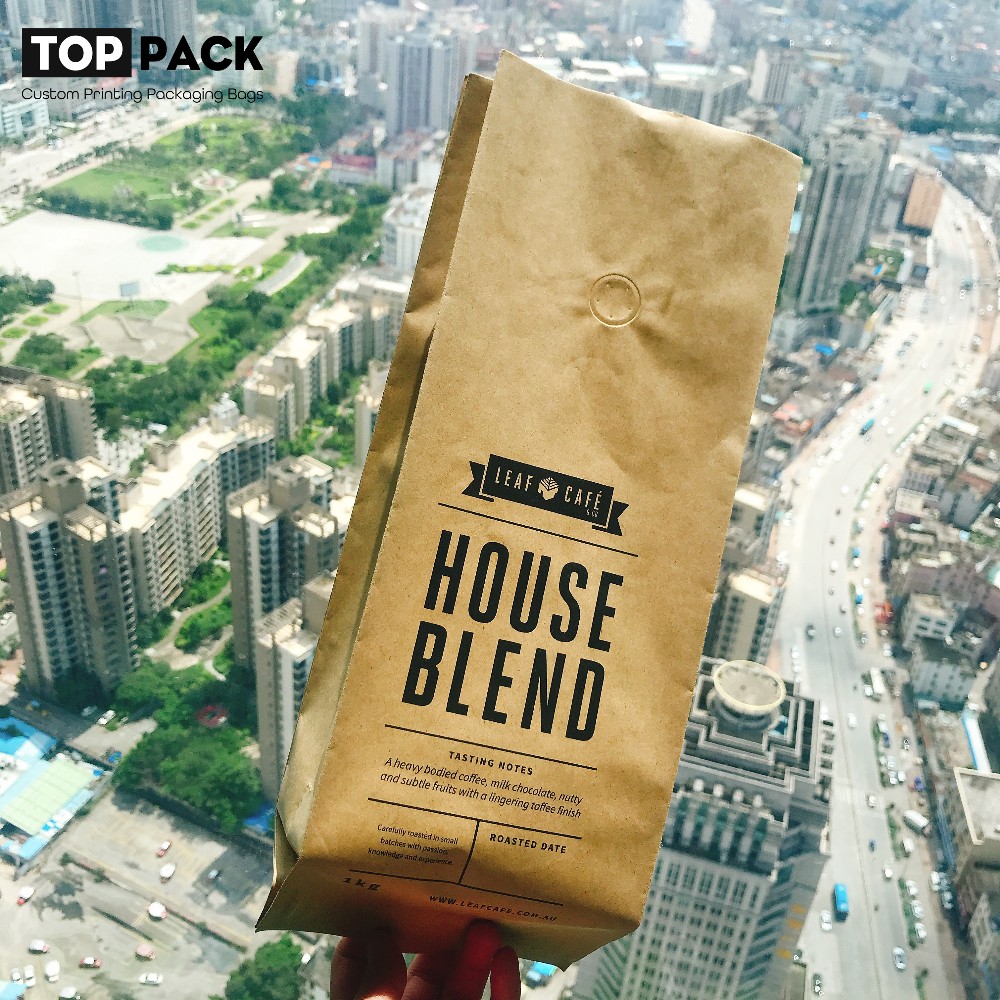 Resealable Paper Standing Pouch Potato Chips Kraft Stand Up Pouches