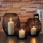 Golden Rustproof H15.5cm Metal Candle Holders